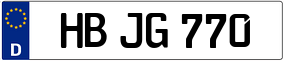 Trailer License Plate